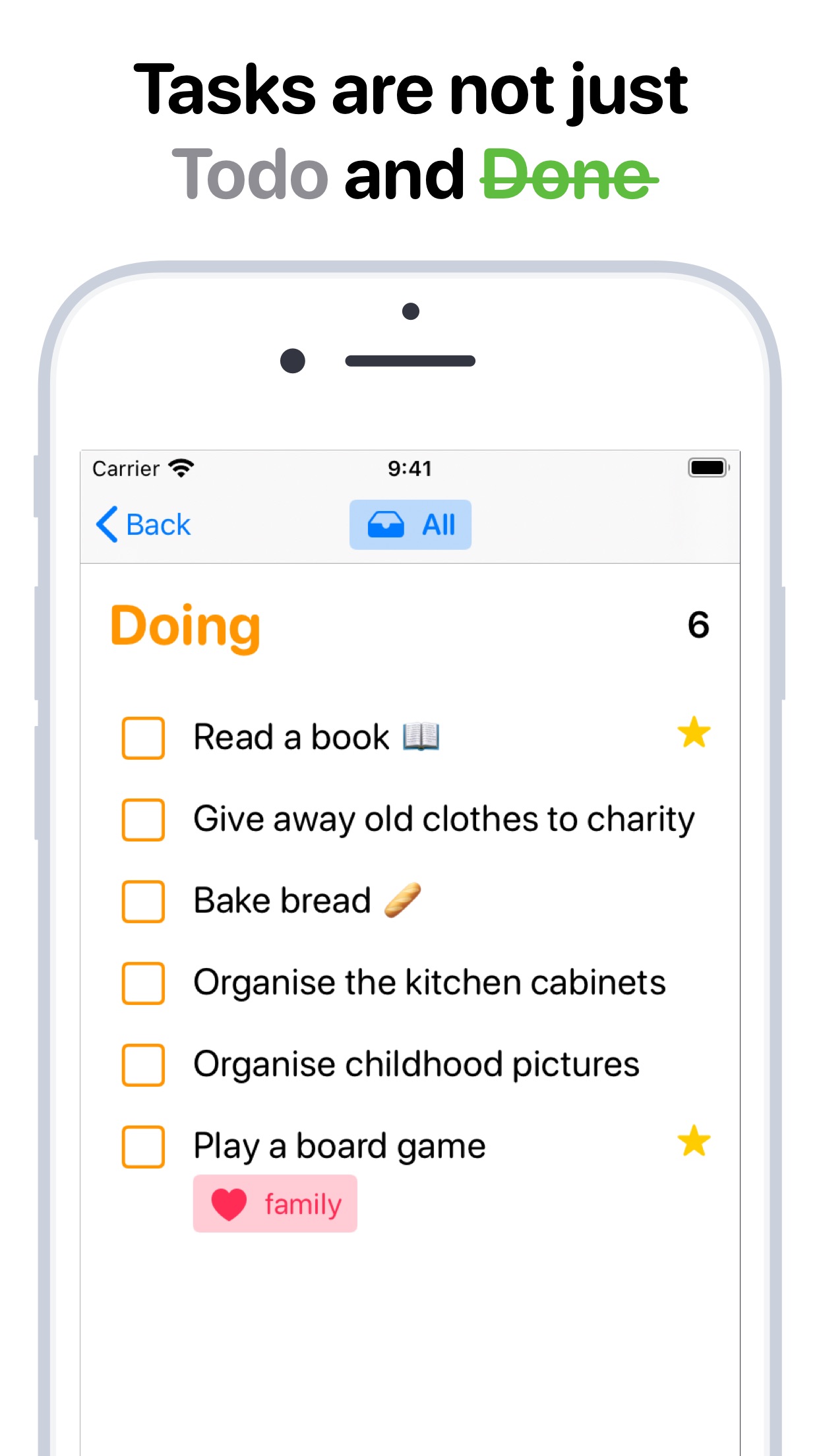 Screenshot do app Tasks: Smart Lists & Reminders