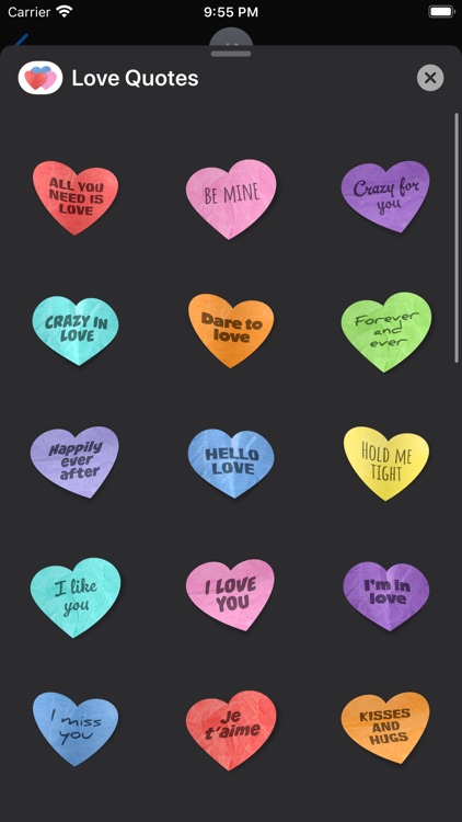 Love Quotes Stickers