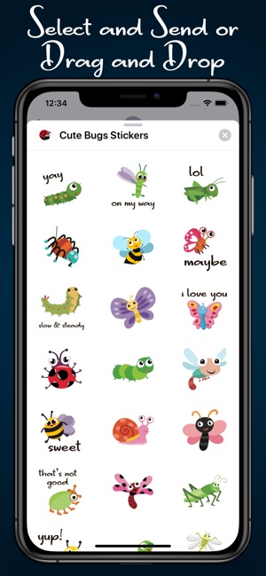 Cute Bugs Stickers(圖4)-速報App