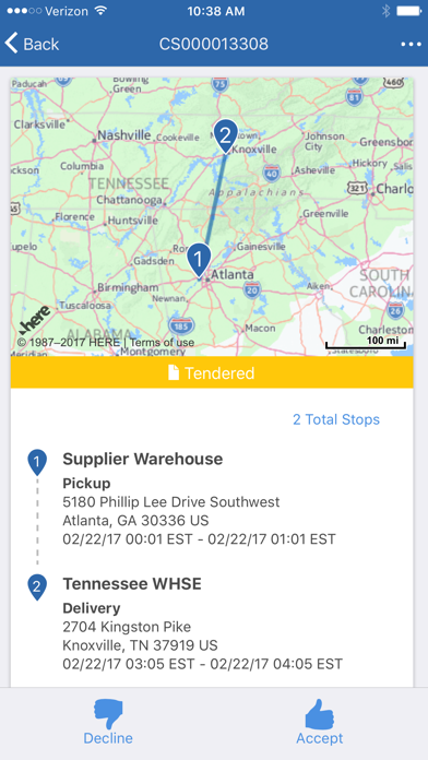 How to cancel & delete Manhattan TMS Mobile from iphone & ipad 4