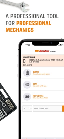 AutoZonePro Mobile app screenshot
