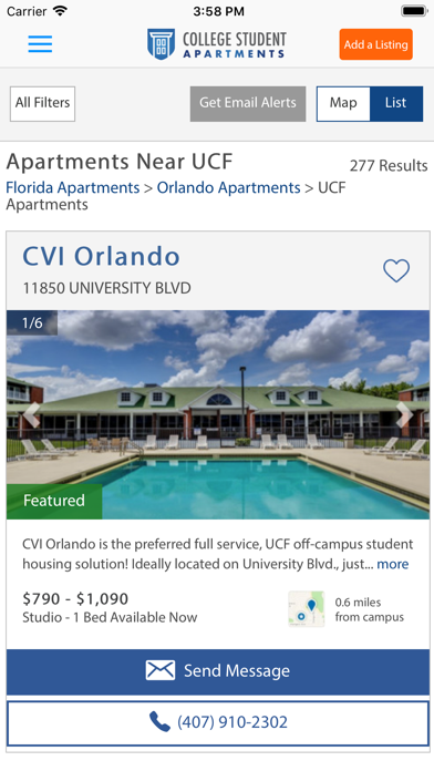 College Student Apartments screenshot 2