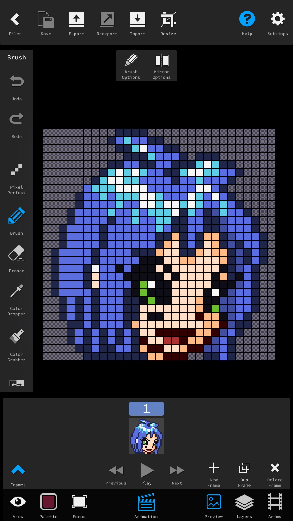 Screenshot do app Pixie Studio - Pixel Editor