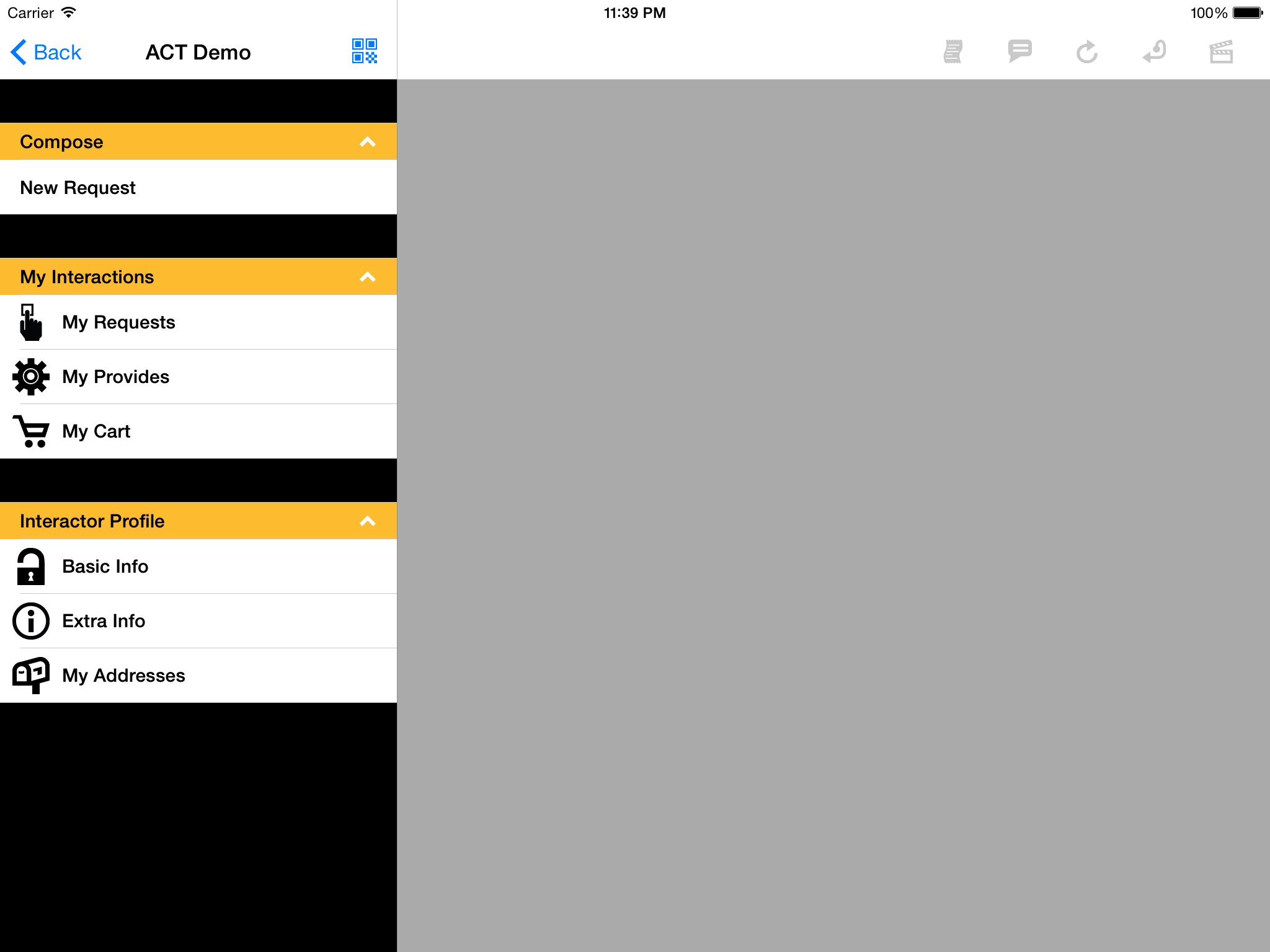 IN4ACT for iPad screenshot 2
