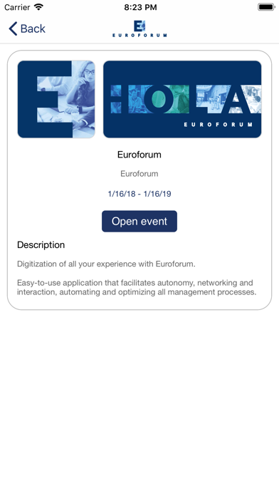 Euroforum  - Experience screenshot 2