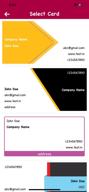 Business Card Maker-Share card(圖2)-速報App