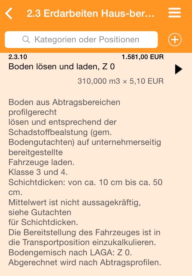 iGAEB-Aufmaß screenshot 3