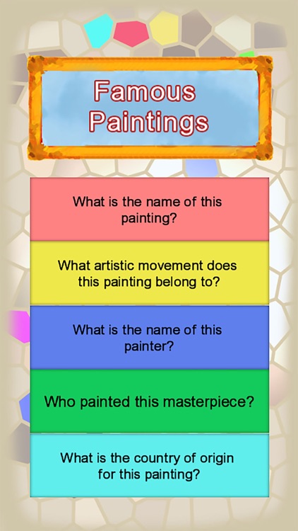 Famous Paintings Quiz by Horea Bucerzan