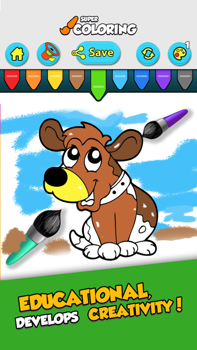 Super Coloring: Animals (3-8y) screenshot 2