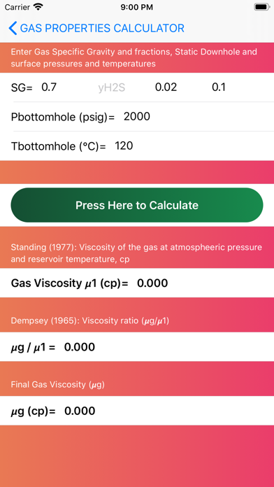 Natural Gas Calculator screenshot 2