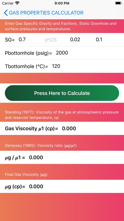 Natural Gas Calculator