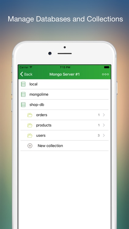 MongoLime - manage databases