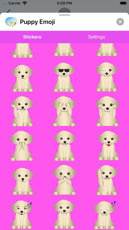 Puppy Emoji Stickers