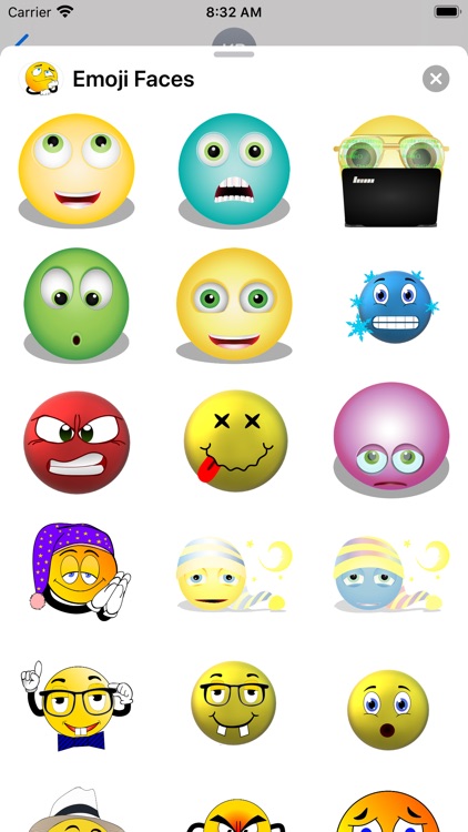 Emoji Faces Sticker Pack screenshot-5