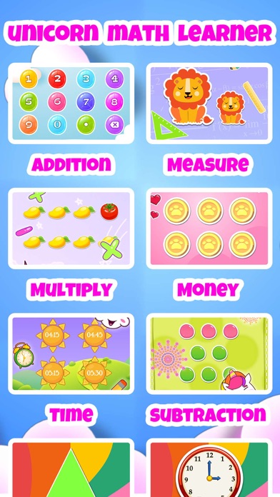 Baby Unicorn Girl Math Games screenshot 4
