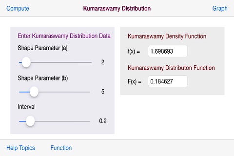 Kumaraswamy Distribution screenshot 4