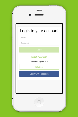 Volunteer App - náhled