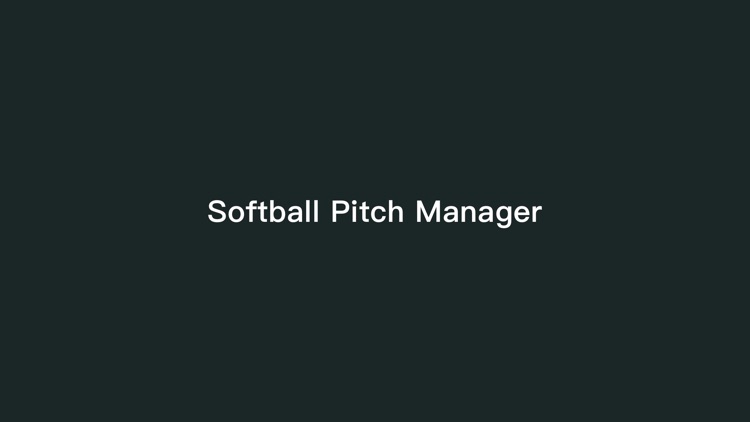 Softball Pitch Manager