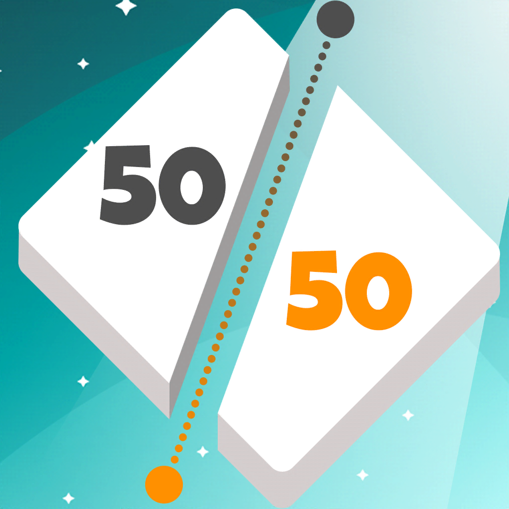 50 50: Addictive Shape Cutting App Icon