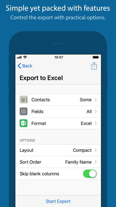 Exporter for Contacts Screenshot 2