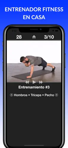 Screenshot 3 Entrenamientos Diarios Fitness iphone