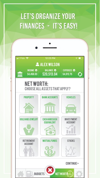 Budget App - Net Worth