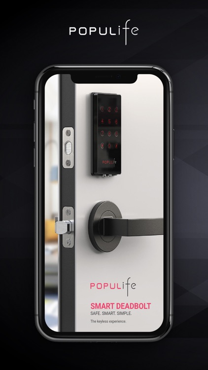 Populife Deadbolt Keyless entry with smart door lock