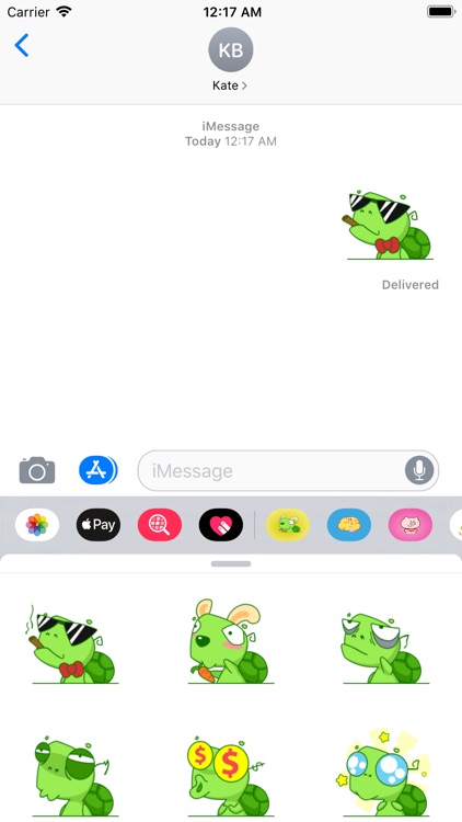 Green Turtle Gif Stickers