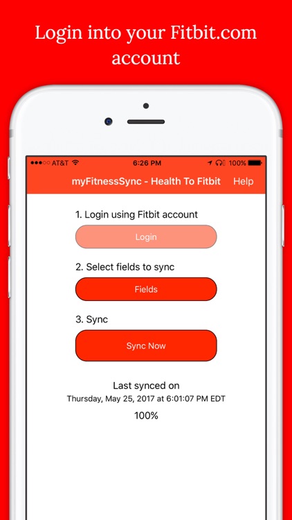 Fitbit Sync for Health App