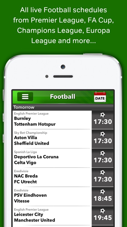 Live Football on TV Guide by WherestheMatch Ltd