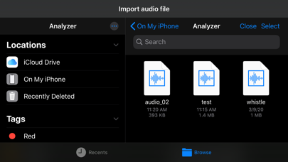 Audio Analyzer screenshot1