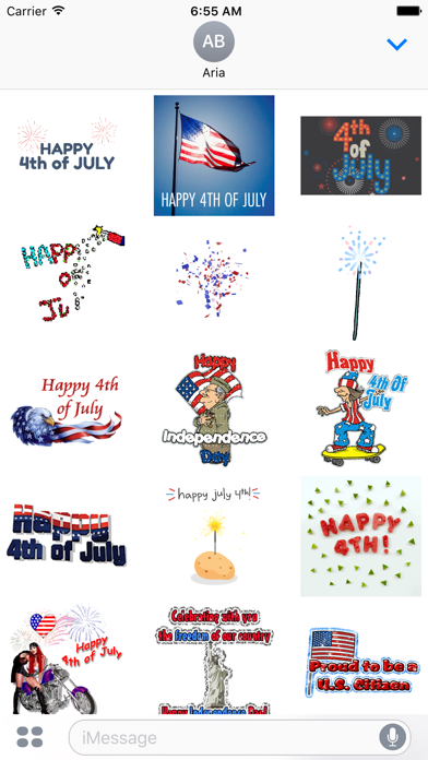 Animated 4th Of July Sticker screenshot 2