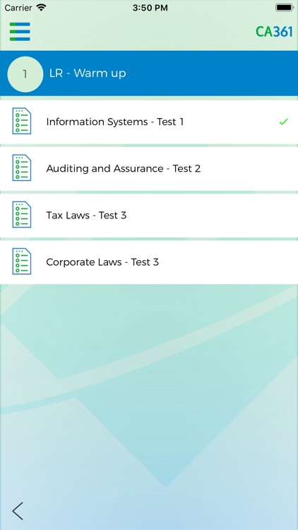 CA361 - MCQ Tests