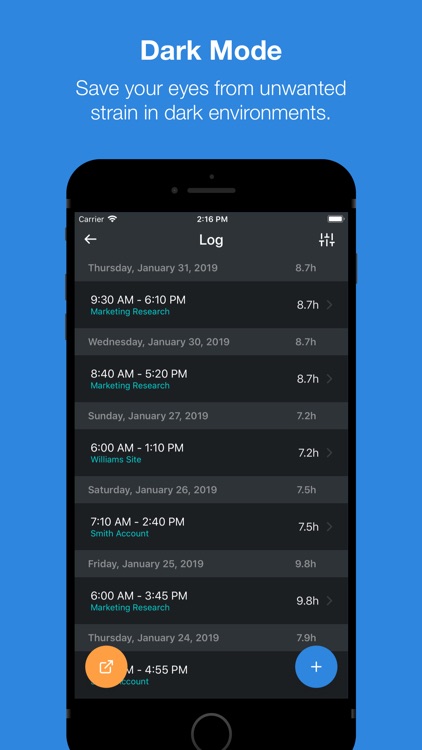 Punch Time Clock Hours Tracker screenshot-6