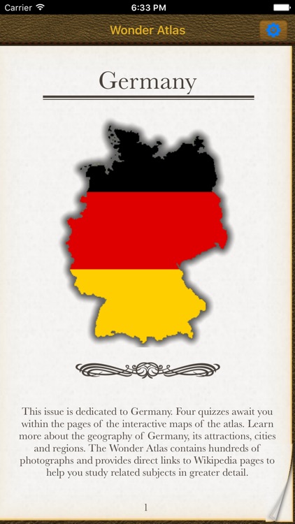 Germany. The Wonder Atlas Quiz