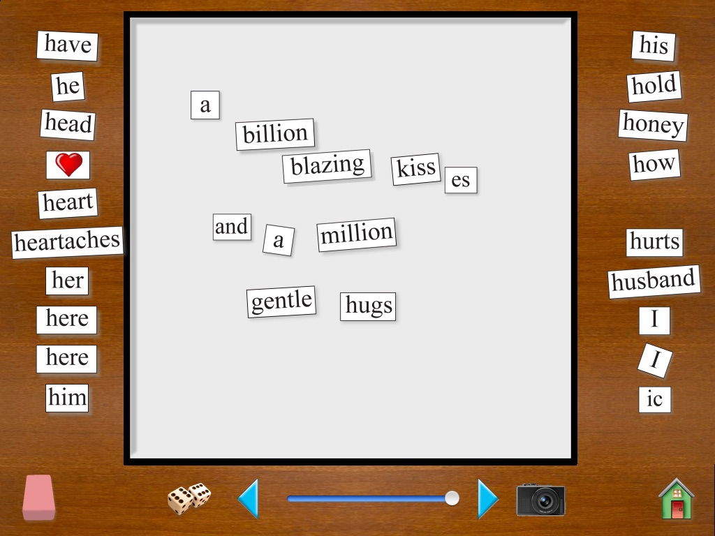 Word Magnets for Lovers screenshot 4
