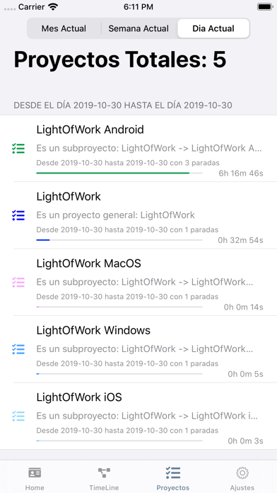 Light of Work |Control Horario screenshot 3