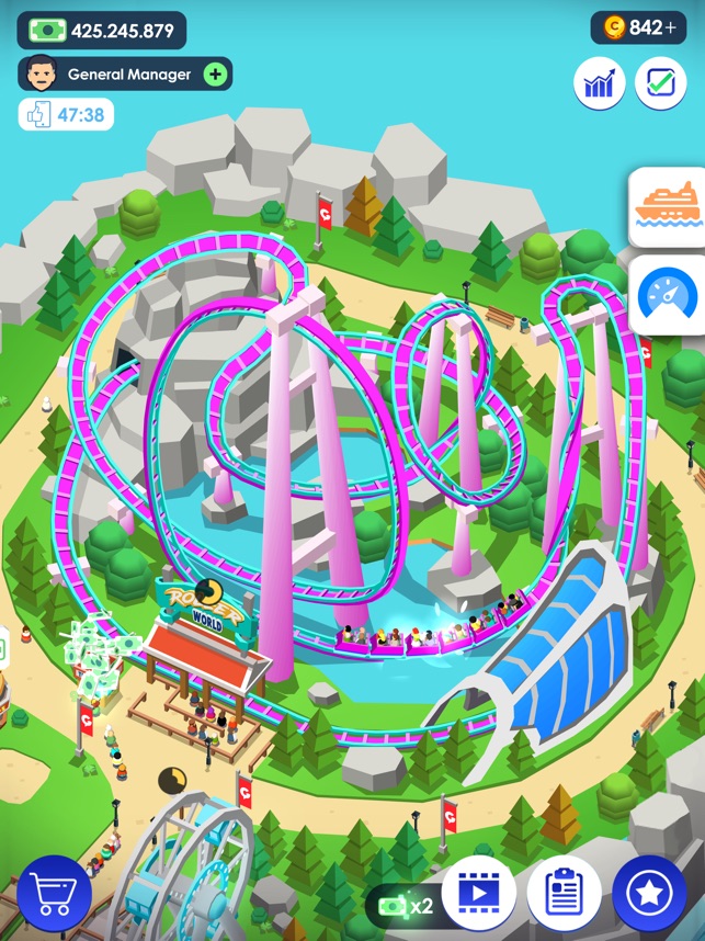 Idle Theme Park Tycoon Game On The App Store - roblox theme park tycoon money glitch how to get more