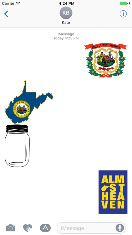 West Virginia Home Stickers