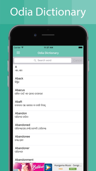 How to cancel & delete Odia Dictionary from iphone & ipad 2