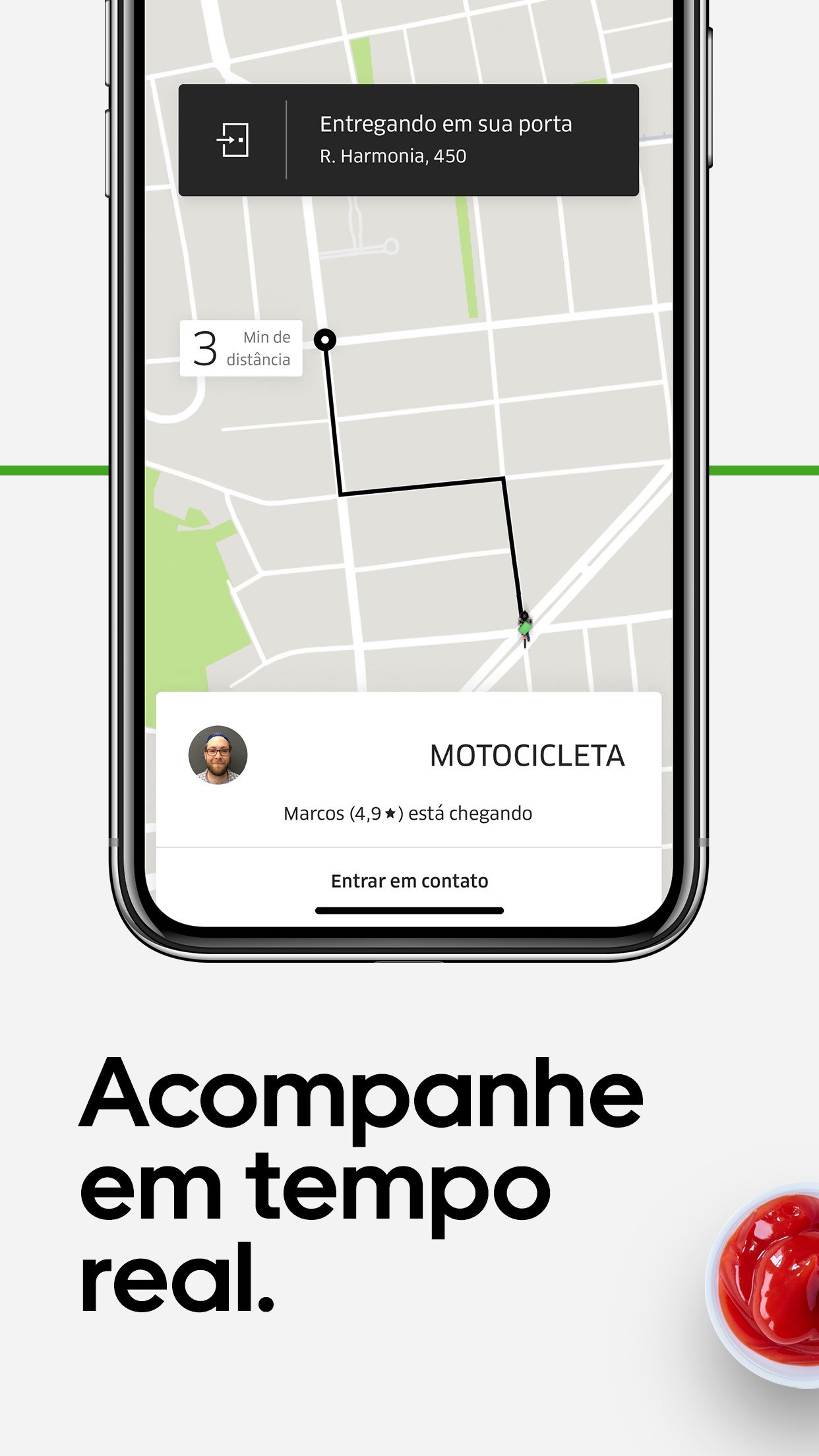Screenshot do app Uber Eats: entrega de comida