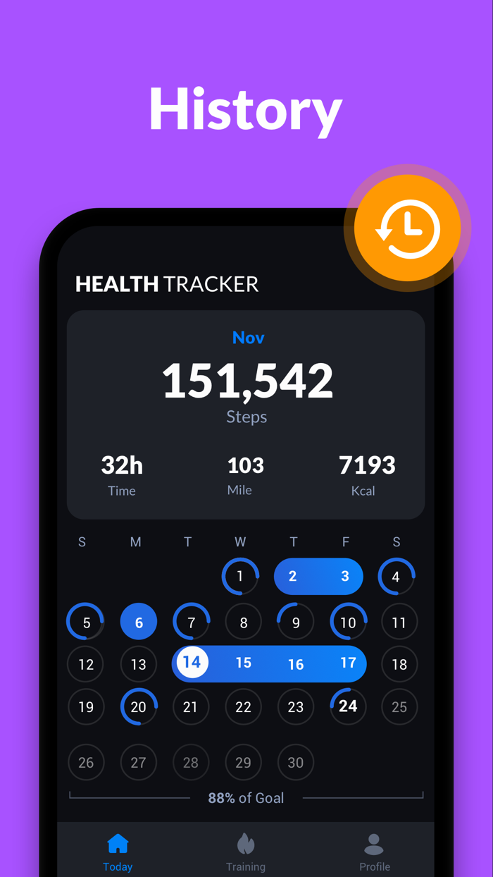 Steps App  Pedometer
