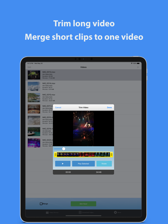 Télécharger Video Slimmer App (2,99 €) iPhone & iPad Photos et vidéos