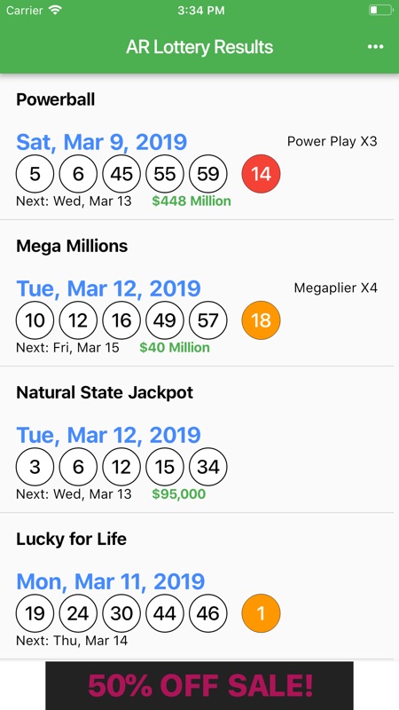 all lotto results online