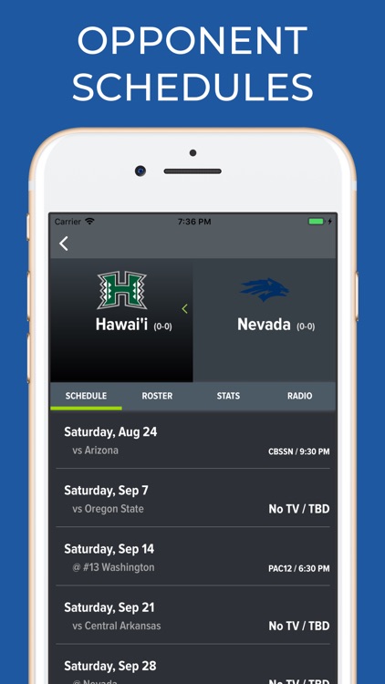 Nevada Football Schedules screenshot-5