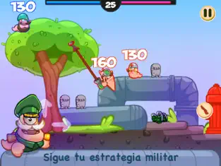 Captura de Pantalla 3 Worms Fight: Juego De Gusano iphone