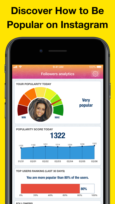 MyTopFans Pro for Instagram - Track followers Screenshot 1