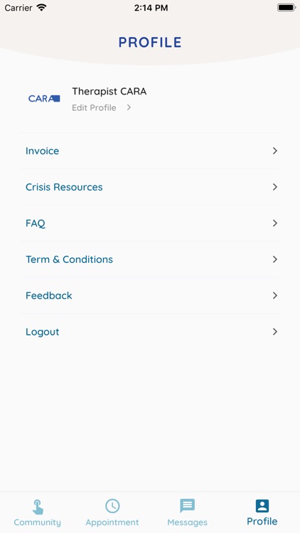 CARA Therapist screenshot-4