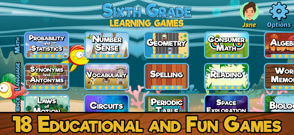 Sixth Grade Learning Games