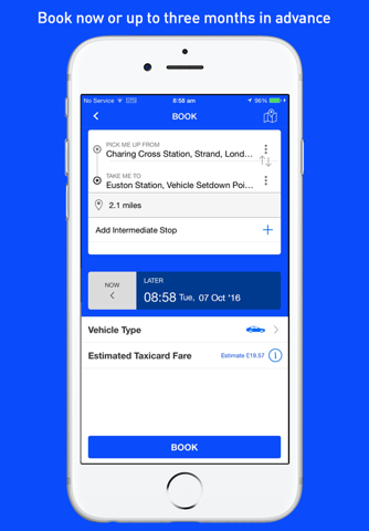 Taxicard Booking App screenshot 3